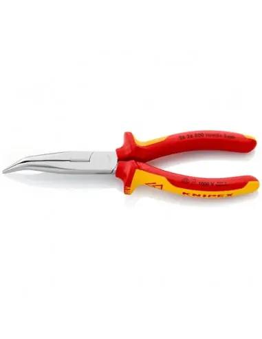 Prix Promo Pince becs demi-ronds 200 mm coudés 40° avec tranchant Isolée 1000V 26 26 200 – Knipex