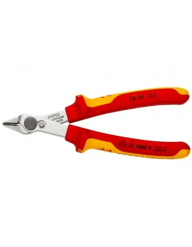 Bon Plan Pince coupante de coté Super Knip 125 mm Bi-matière Isolée 1000V 78 06 125 – Knipex