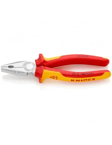 Pince universelle 200 mm avec tranchant Bi-matière Isolée 1000V 03 06 200 - Knipex Must-Have