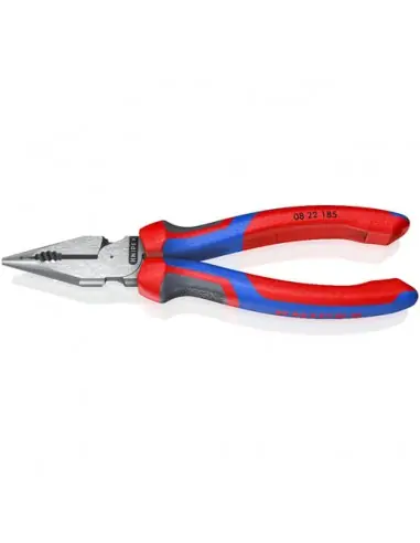 Pince universelle multifonctions 185 mm avec tranchant Bi-matière 08 22 185 - Knipex Vente Directe