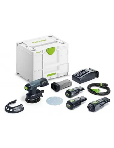 Ponceuse excentrique sans fil ETSC 125 3,0 I-Set 578142 - Festool Pas Cher