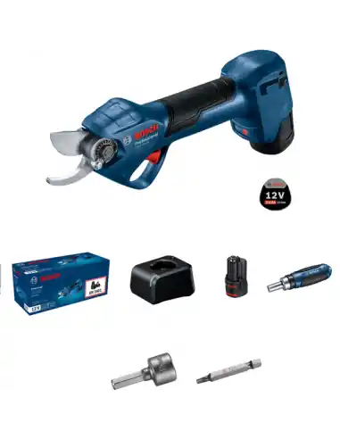 Promotion Saisonnière Sécateur GGP 12V-25 + 2 batteries 3Ah 06008D8100 – Bosch