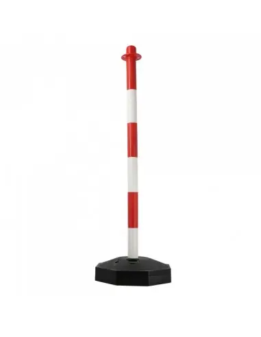 Poteau support chaîne bicolore 489600 – Wilmart Offre Exclusive