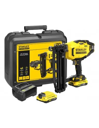 Seulement Aujourd'hui Cloueur de finition 16 Ga V20 18V + 2 batteries 2Ah SFMCN616D2K-QW - Stanley