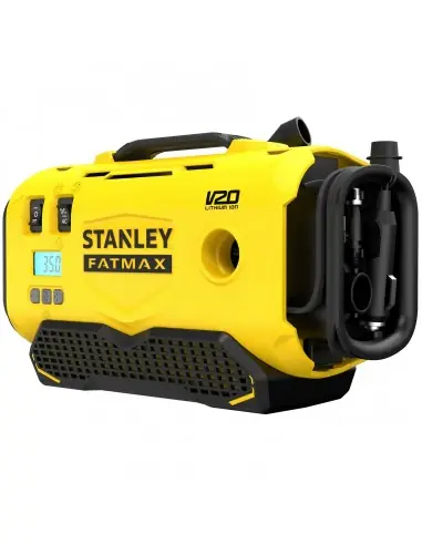 Prix Promo Gonfleur compresseur V20 18V (machine seule) SFMCE520B-QW - Stanley