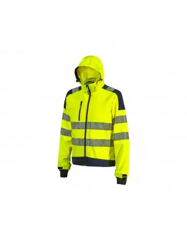 Veste haute visibilité softshell Jaune fluo WONDER WHL384YF – Upower Offre Spéciale