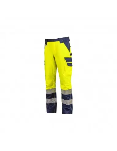 Soldes Pantalon de travail 4 saisons haute visibilité Jaune fluo FULGOR WHL379YF - Upower