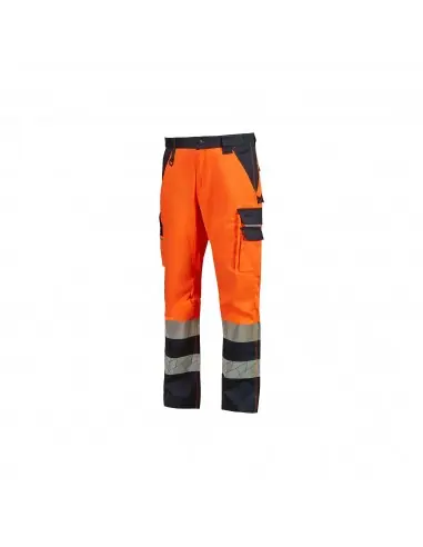 Must-Have Pantalon de travail 4 saisons haute visibilité Orange fluo FULGOR WHL379OF - Upower