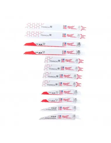 Remise Coffret lames de scie sabre SAWZALL (12 pièces) 49472229 - Milwaukee