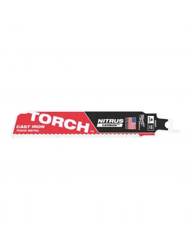 Expédition Rapide Lame scie sabre TORCH NITRUS 150 mm x 10 TPI (1 pièce) 48476251 - Milwaukee