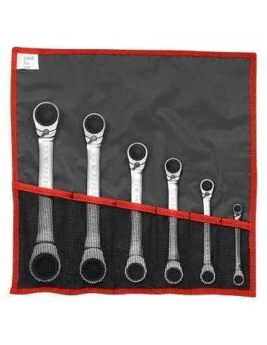 Jeu de clés polygonales à cliquet inclinées à 15° en pouces - 65.JU6T - Facom Prix Cassé