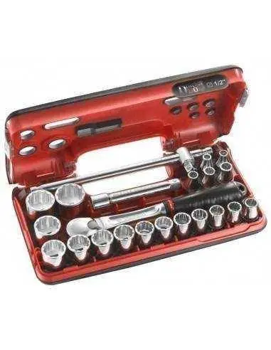 Prix Bas Coffret DBOX douilles 1/2" 12 pans métriques - SL.DBOX412 - SL.DBOX412 - Facom
