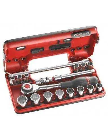 Coffret DBOX douilles 3/8" 12 pans métrique - J.360DBOX112 - J.360DBOX112 - Facom Populaire