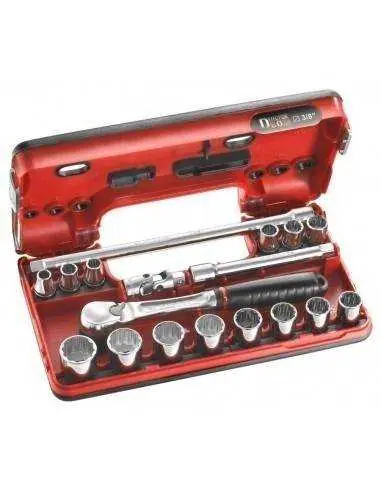 Coffret DBOX douilles 3/8" 12 pans métrique - JL.DBOX112 - JL.DBOX112 - Facom Commande En Gros