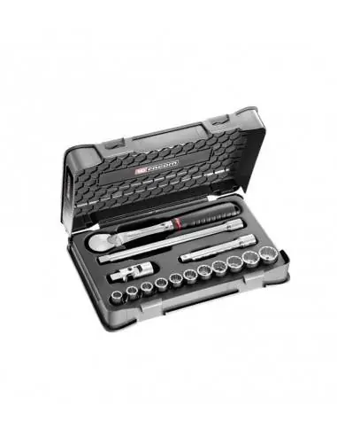 Coffret douilles 1/2" 12 pans en pouces - 15 pièces - SL.161-1P12U - SL.161-1P12U - Facom Nouvel Arrivage