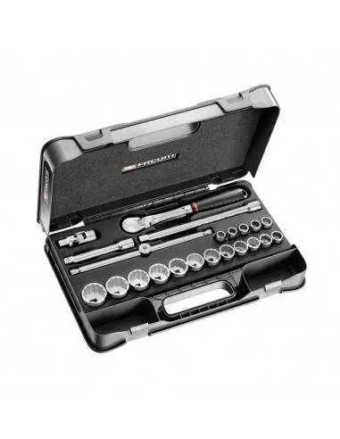 Coffret douilles 1/2" 12 pans en pouces - 22 pièces - SL.161-2P12U - SL.161-2P12U - Facom Petit Prix