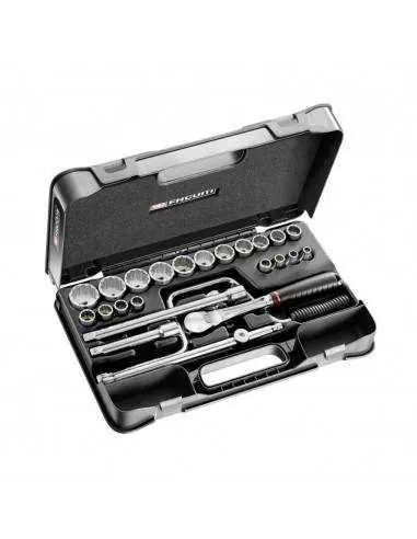 Offre Exclusive Coffret douilles 1/2" 12 pans en pouces - 25 pièces - SL.161-3P6U - SL.161-3P12U - Facom