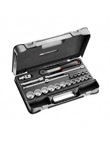 Nouveauté Coffret douilles 1/2" 12 pans en pouces- 22 pièces - S.161-2P12U - S.161-2P12U - Facom