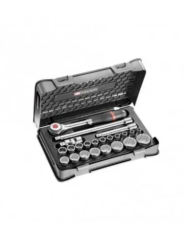 Meilleur Prix Coffret douilles 1/2" 12 pans métriques - 23 pièces - S.360-3P12 - S.360-3P12 - Facom