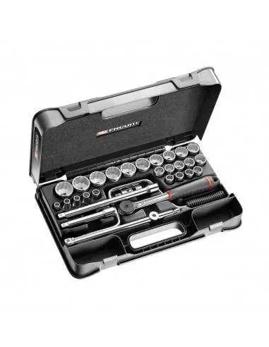 Coffret douilles 1/2" 12 pans métriques - 30 pièces - S.161-5P12 - S.161-5P12 - Facom Vente Flash