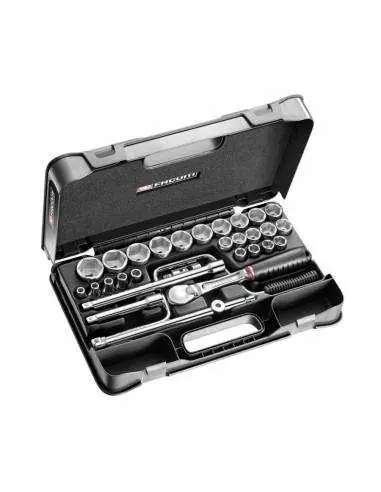 Haute Qualité Coffret douilles 1/2" 6 pans métriques - 30 pièces - SL.161-5P6 - SL.161-5P6 - Facom