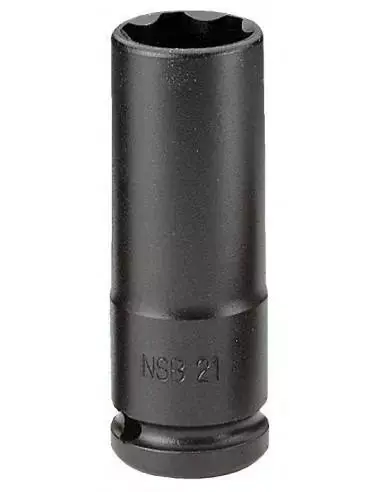 NSB - Douilles impact 1/2" longues parois fines 6 pans métriques - NSB.27 - Facom Prix Cassé