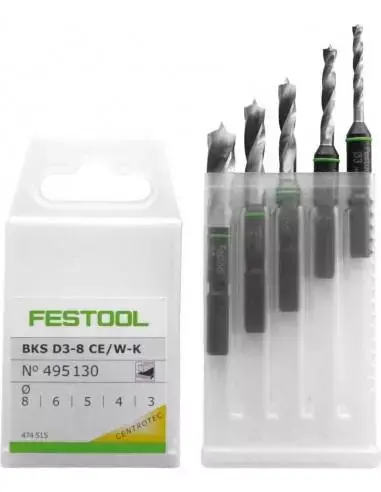 Offre Du Jour Coffret de forets hélicoïdaux BKS D 3-8 CE/W-K - Festool