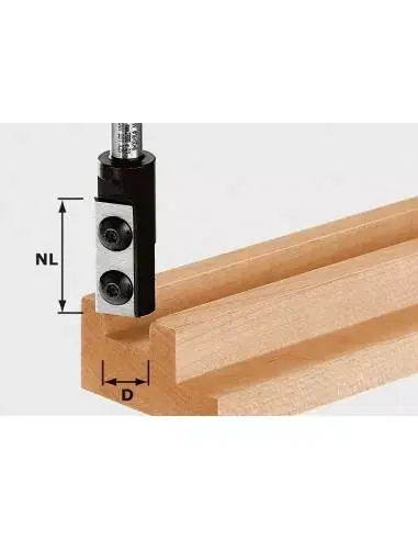 Bon Plan Fraise à rainurer avec plaquettes de rechange HW HW D18/30 S8 - Festool