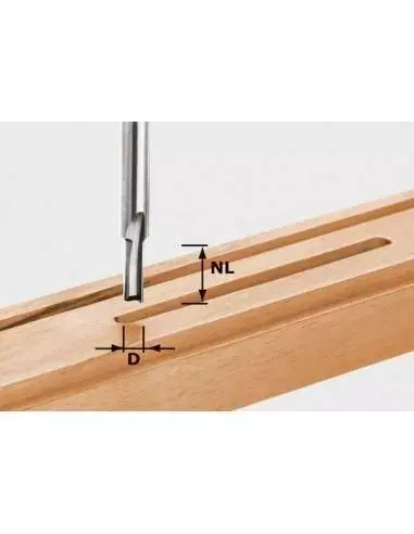 Fraise à rainurer avec queue de 8mm HW S8 D6/14 - Festool Usine Directe