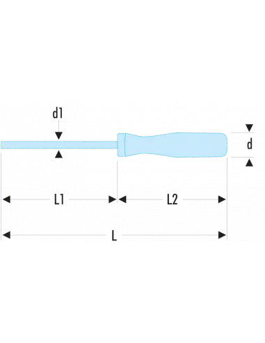 AR - Tournevis ISORYL pour vis à fente - lame fraisée - AR.4X100 - Facom Nouveauté