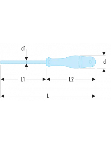 AW - Tournevis PROTWIST® pour vis à fente - lames hexagonales - AW8X200 - Facom Jusqu'à Épuisement Des Stocks