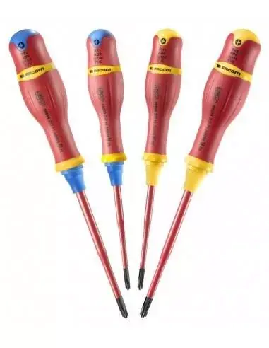 Soldes Jeu de 4 tournevis PROTWIST® BORNEO® pour empreintes mixtes - AB.J4TVE - Facom