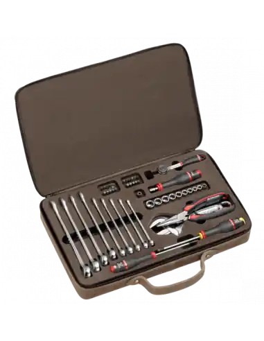 Coffret cuir version pouces maintenance 48 outils édition limitée 100 ans - CM.MALL100ANSP - Facom Jusqu'à Épuisement Des Stocks