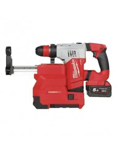 Marteau perforateur sans fil 18V Li-Ion + kit d‘aspiration M18 CHPXDE-502C - (2x 5,0Ah) 4,5J 4933448180 - Milwaukee Vente Directe