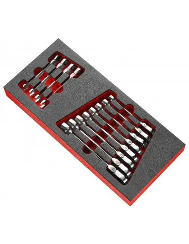 Module mousse 12 clés mixtes à cliquet articulées métriques - MODM.467BFJ12 - Facom Offre Limitée