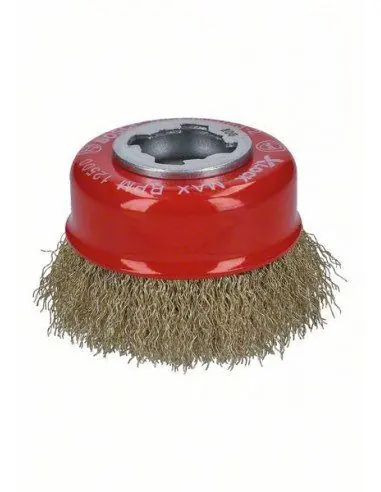 Expédition Rapide Brosse boisseau à fils ondulés et laitonnés X-LOCK Clean for Metal - 2608620730 - Bosch