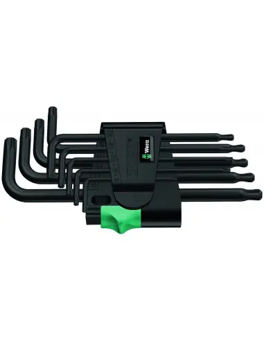 Acheter Direct Cle mâle tête spherique torx 967/9 PKL TX 1sb (jeu de 9) - 05073598001 - Wera