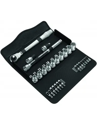 Jeu de cliquet Zyklop metal 1/2" (28 pièces) - 05004077001 - Wera Promotion