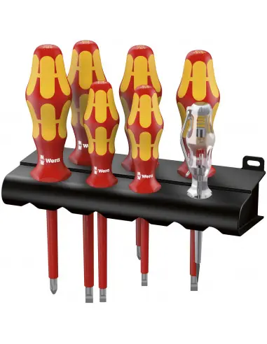 Tournevis electricien Kraftform plus VDE 160I/7 (jeu de 7) - 05006147001 - Wera Solde