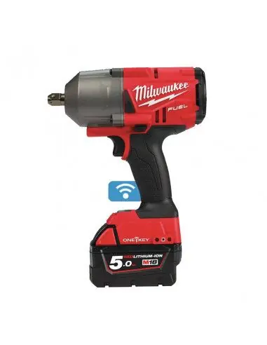 Boulonneuse à chocs FUEL 18V 5Ah One-Key Carré 1/2‘‘ M18ONEFHIWP12-502X – 4933459725 – Milwaukee Certifié