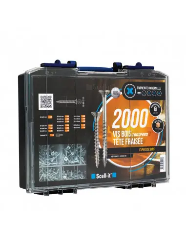 Coffret de 2000 Vis bois COF020-TS – Scell-it Promotion Saisonnière