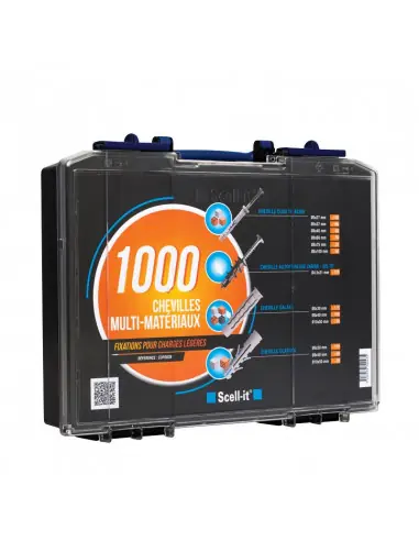 Coffret de 1000 Chevilles spéciales fixations légères COF002B – Scell-it Pas Cher