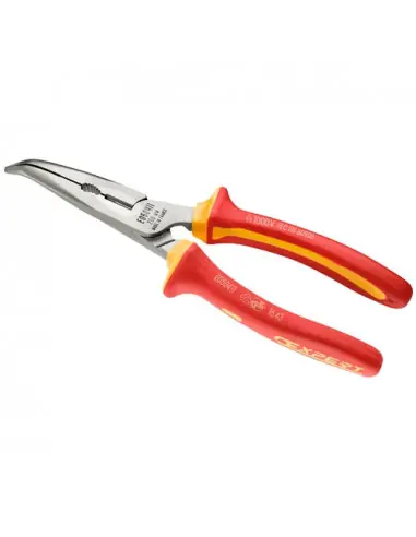 Livraison Express Pince demi-ronde 160 mm à becs coudés à 40° isolées 1000V VDE E050410 - Expert by Facom