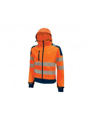 Veste Soft Shell haute visibilité MIKY Orange Fluo HL169OF – U-Power Livraison Express