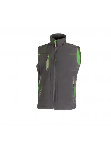 Gilet Softshell UNIVERSE Gris/Vert FU188RL - U-Power Top Vente