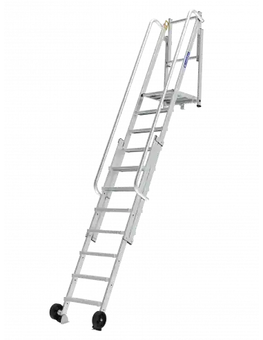 Dernier Modèle Echelle d‘accès DALLE 12+7 marches 4.80M 02451212 - Tubesca