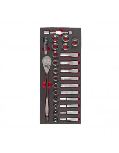 Achat Immédiat Module mousse Jeu de clés à cliquet et de douilles 1/2&Prime; 4932479826 – Milwaukee