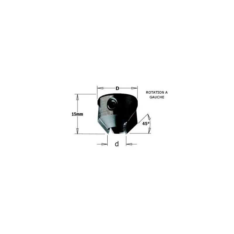 Fraisoir – CMT 31605012 – Ø 16 mm – al 5 mm – HM gauche Meilleur Prix