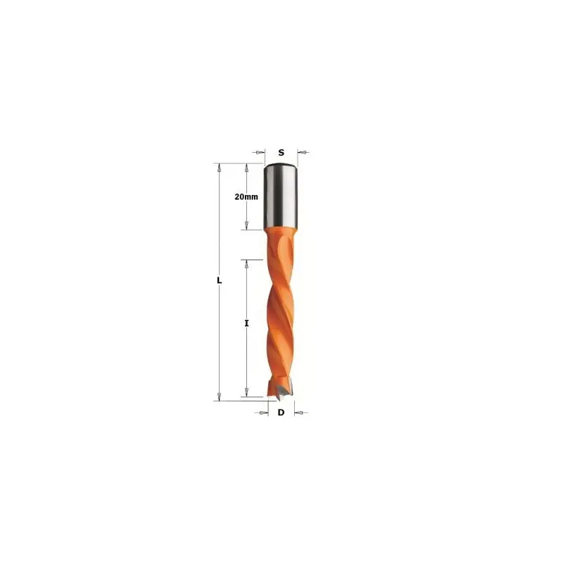 Bon Marché Mèche à tourillon – CMT 30808012 – Ø 8 x L 30/57 mm – Q10 – gauche
