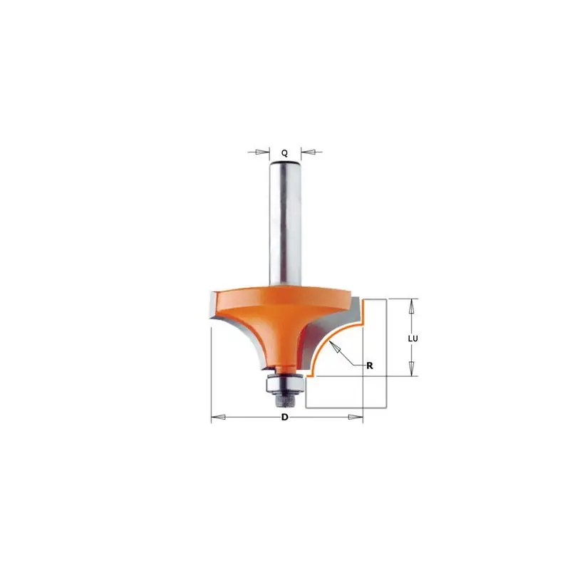 Mèche 1/4 de rond – CMT 93925411 – r 6,35 mm – Ø 25,4 x l 12,7 mm – Q8 Solde